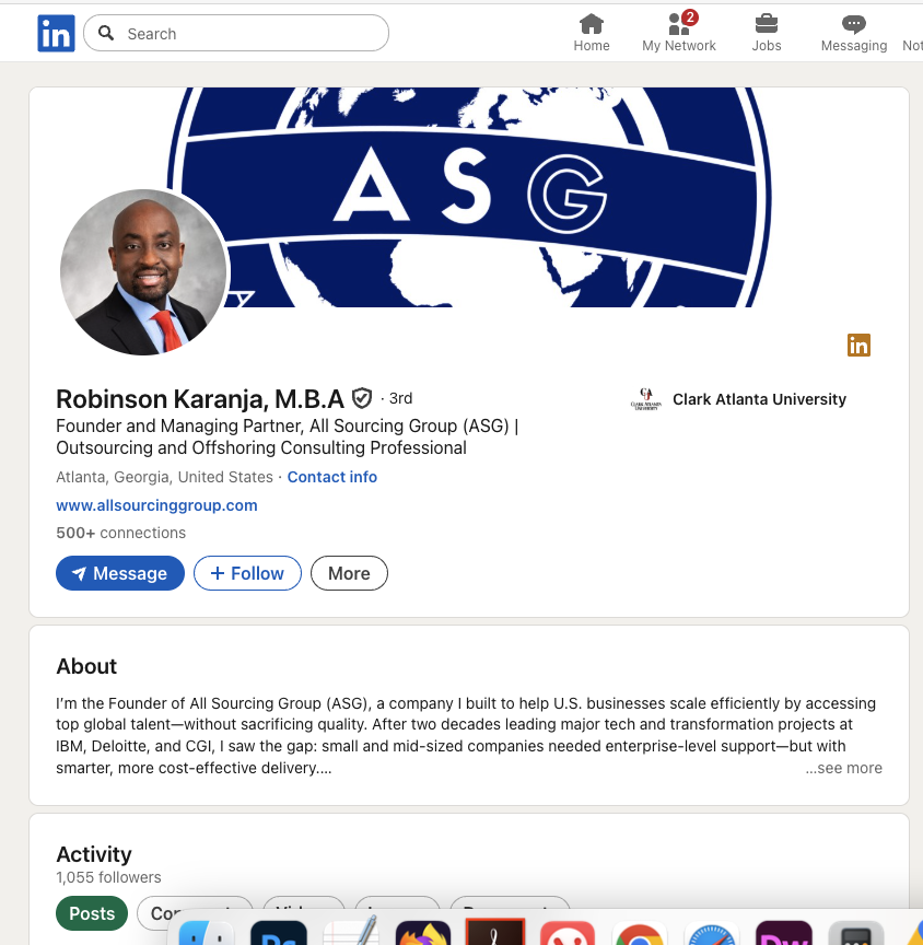 My Experience with All Sourcing Group & Robinson Karanja